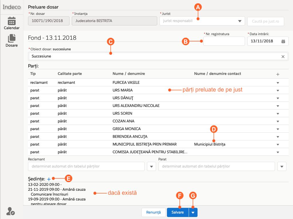 Cautare dosar pe just.ro